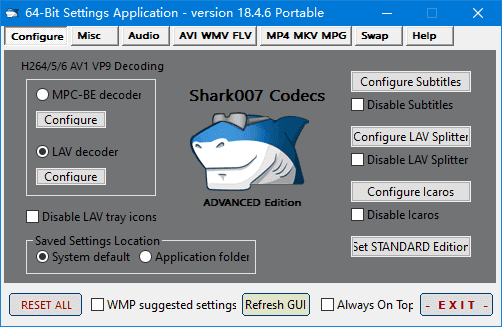图片[1]-Shark007 Codecs v20.6.9 绿色版 – 影音解码器-蚂蚁分享网